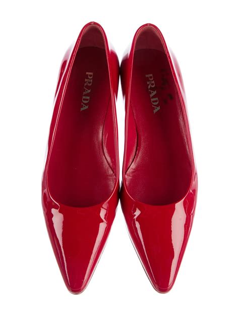 prada point patent leather flats|patent leather pointed toe flats.